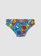 Blue stretch fabric swim briefs_1