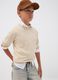 Beige pure cotton long-sleeve regular-fit top for boys_0