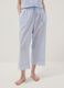 Hellblaue Pyjamahose aus Bio-Baumwolle mit Lochstickerei-Saum_1