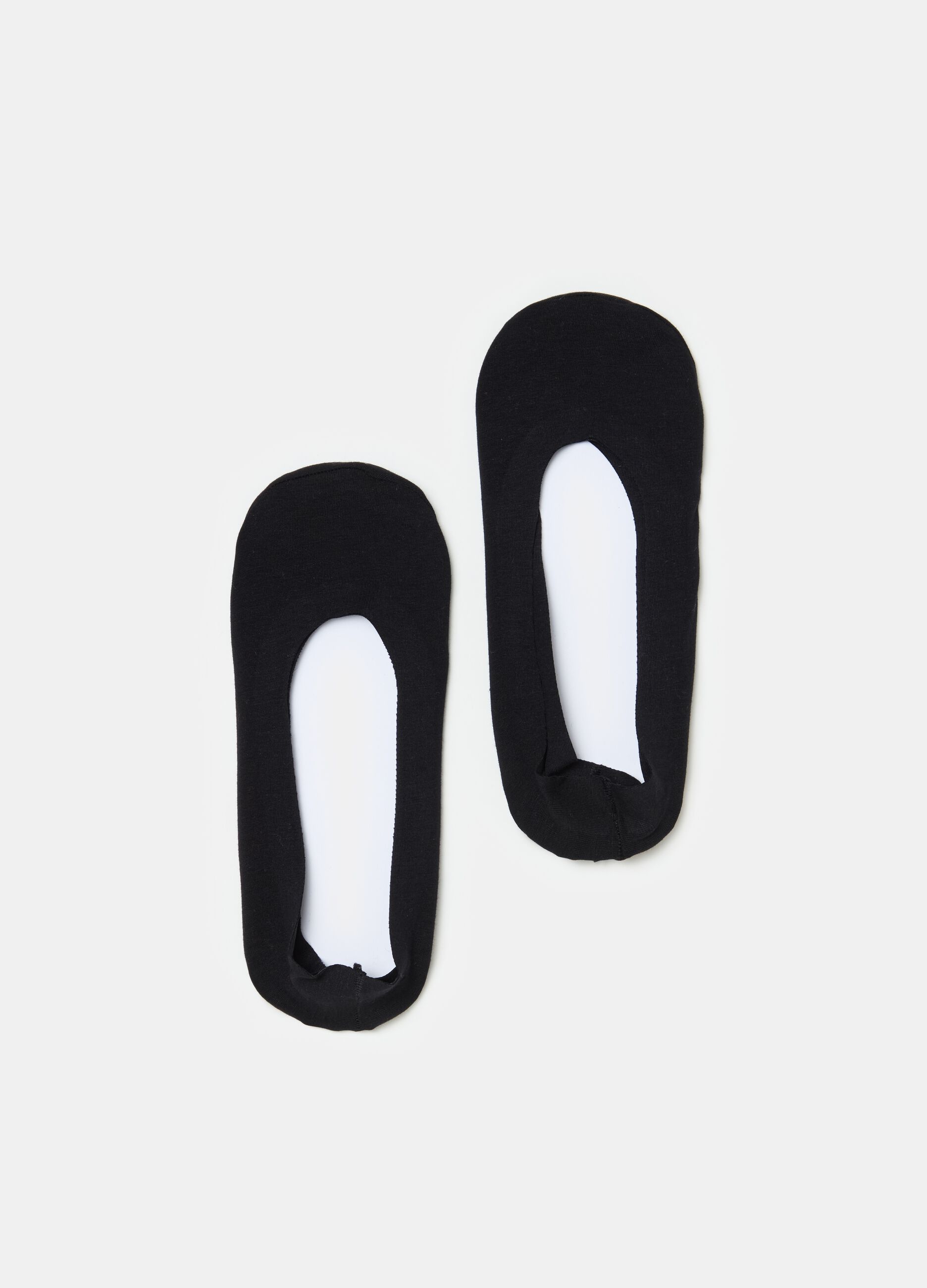 Pack dos calcetines invisibles de algodón elástico