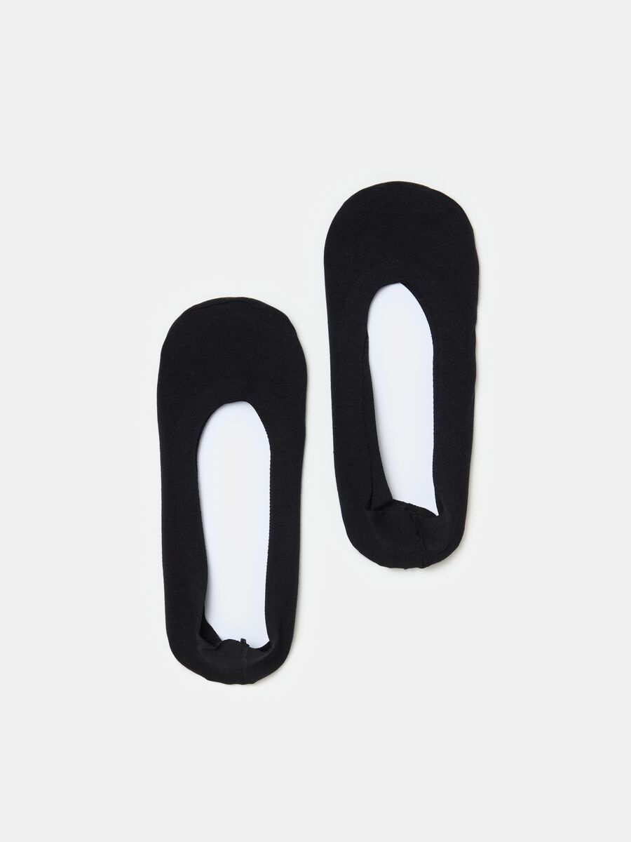 Pack dos calcetines invisibles de algodón elástico_0