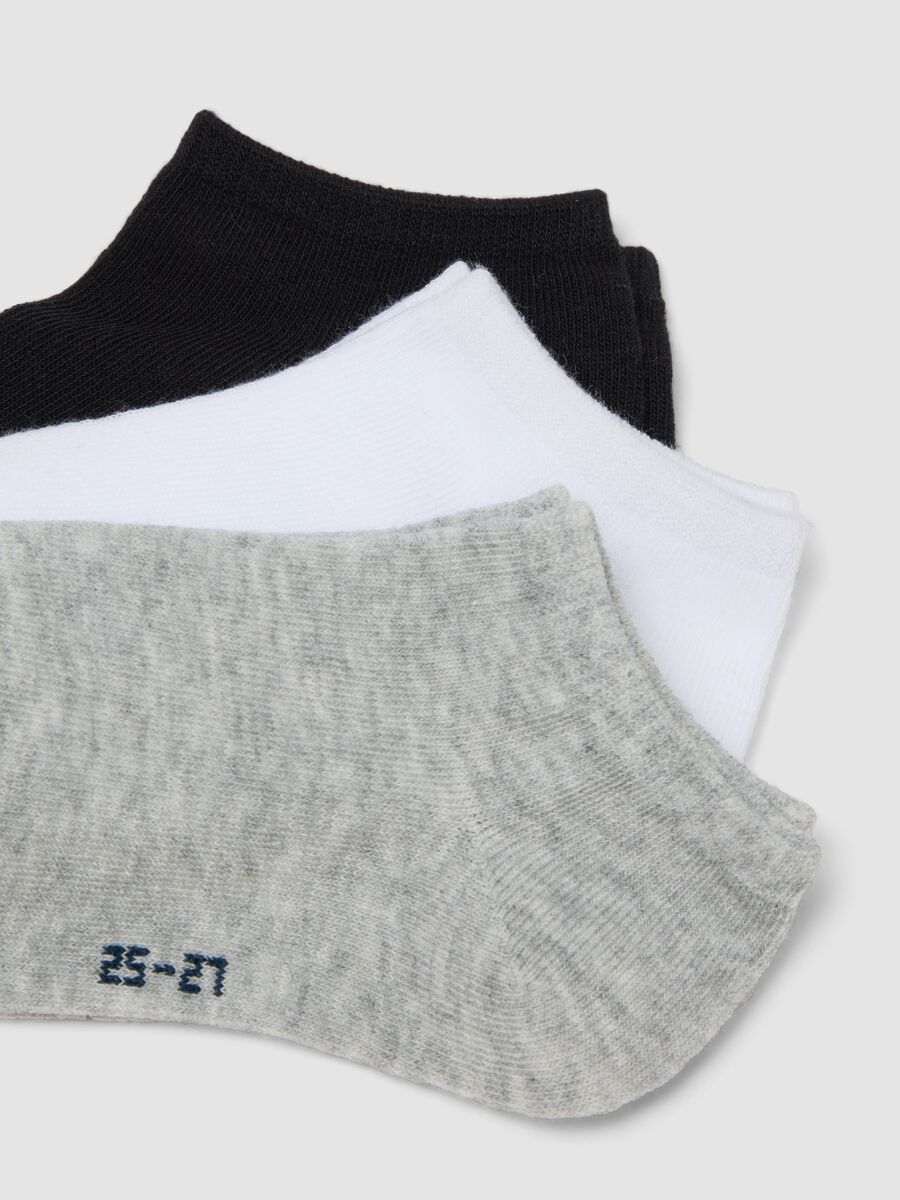 5er-Pack kurze, mehrfarbige Kn&ouml;chelsocken aus Bio-Baumwolle f&uuml;r Jungen_1