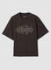 Brown short-sleeve pure cotton T-shirt_4