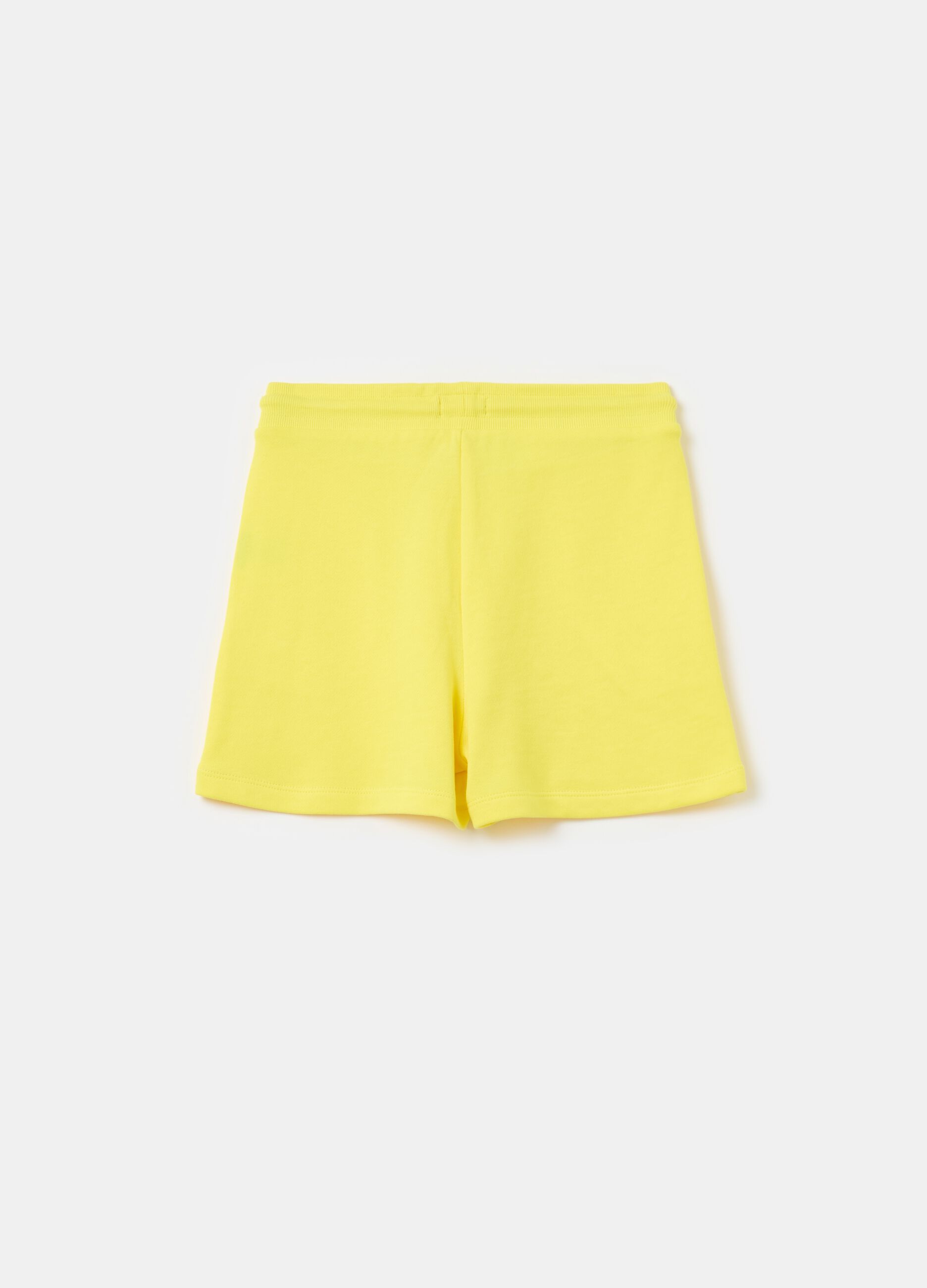 Essential shorts in organic cotton with drawstring