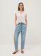Blue pure cotton baggy trousers_0