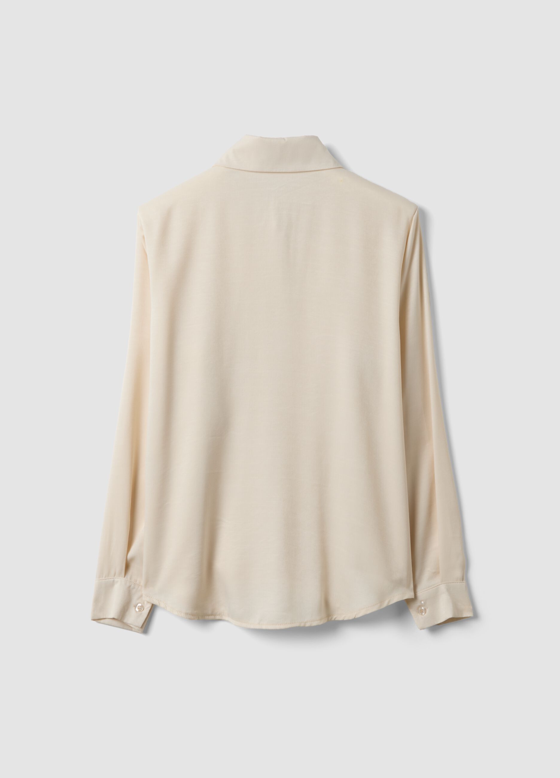 Beiges Shacket aus Viskosemix, Regular Fit