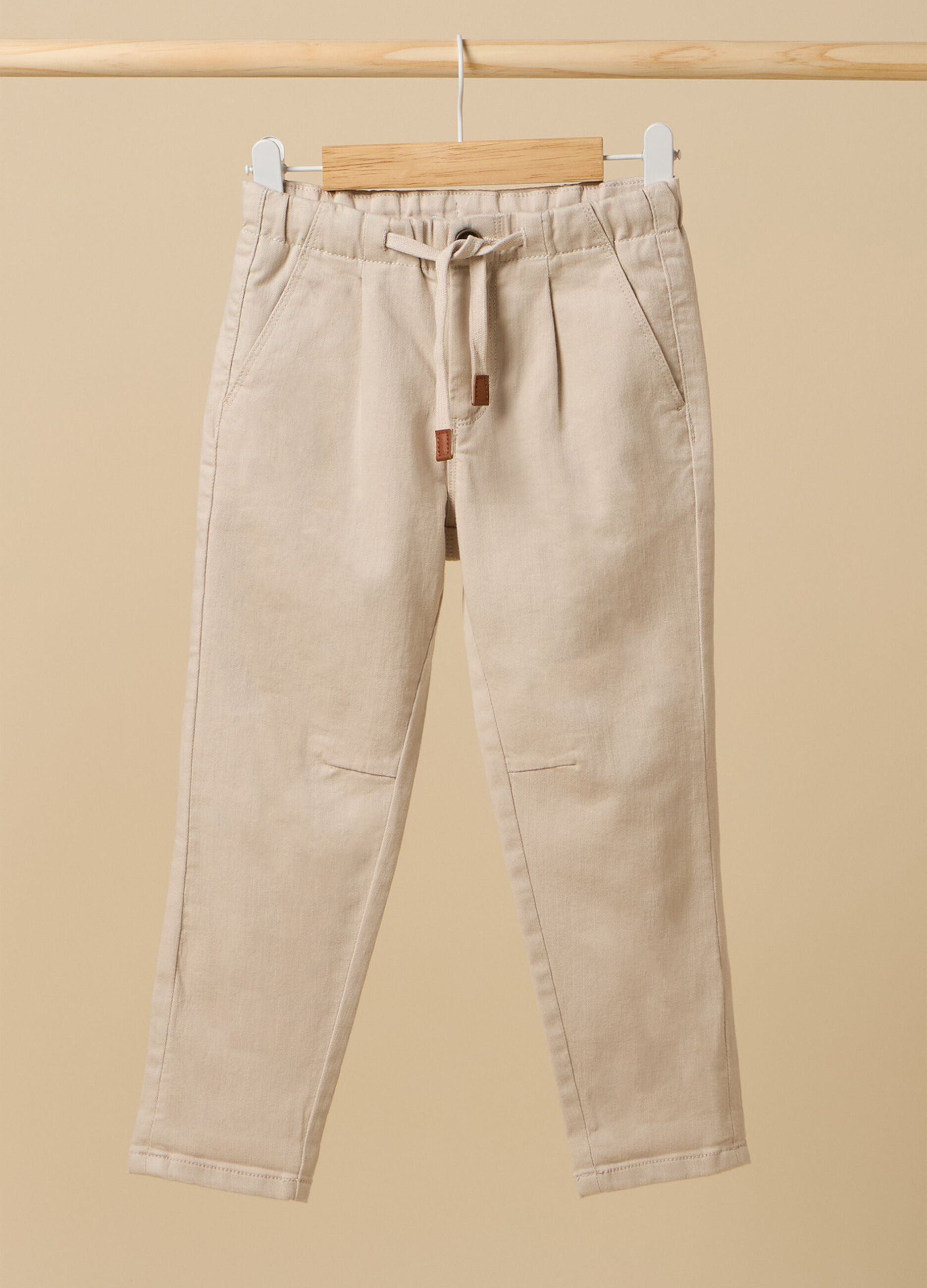 Lyocell-cotton blend trousers