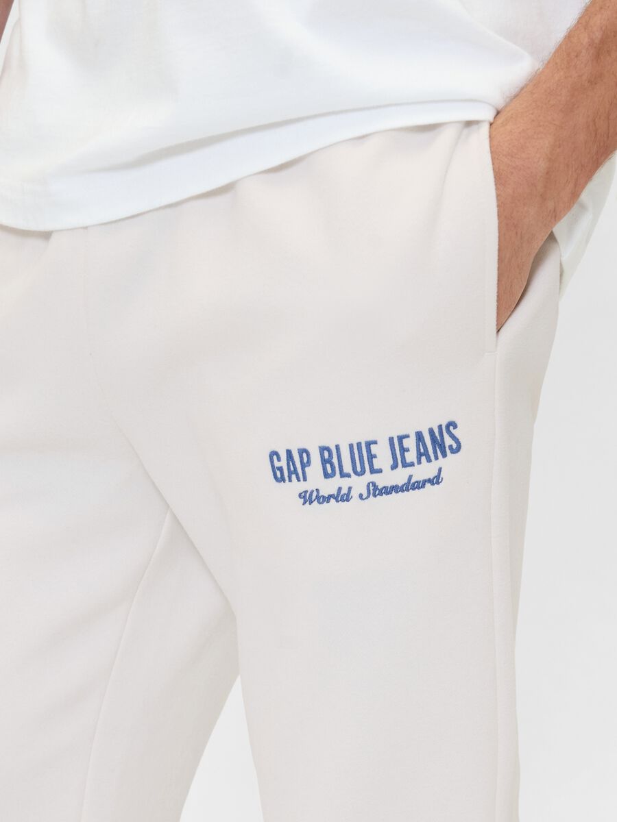Beige Jogginghose aus Baumwoll-Polyester-Mischung_3
