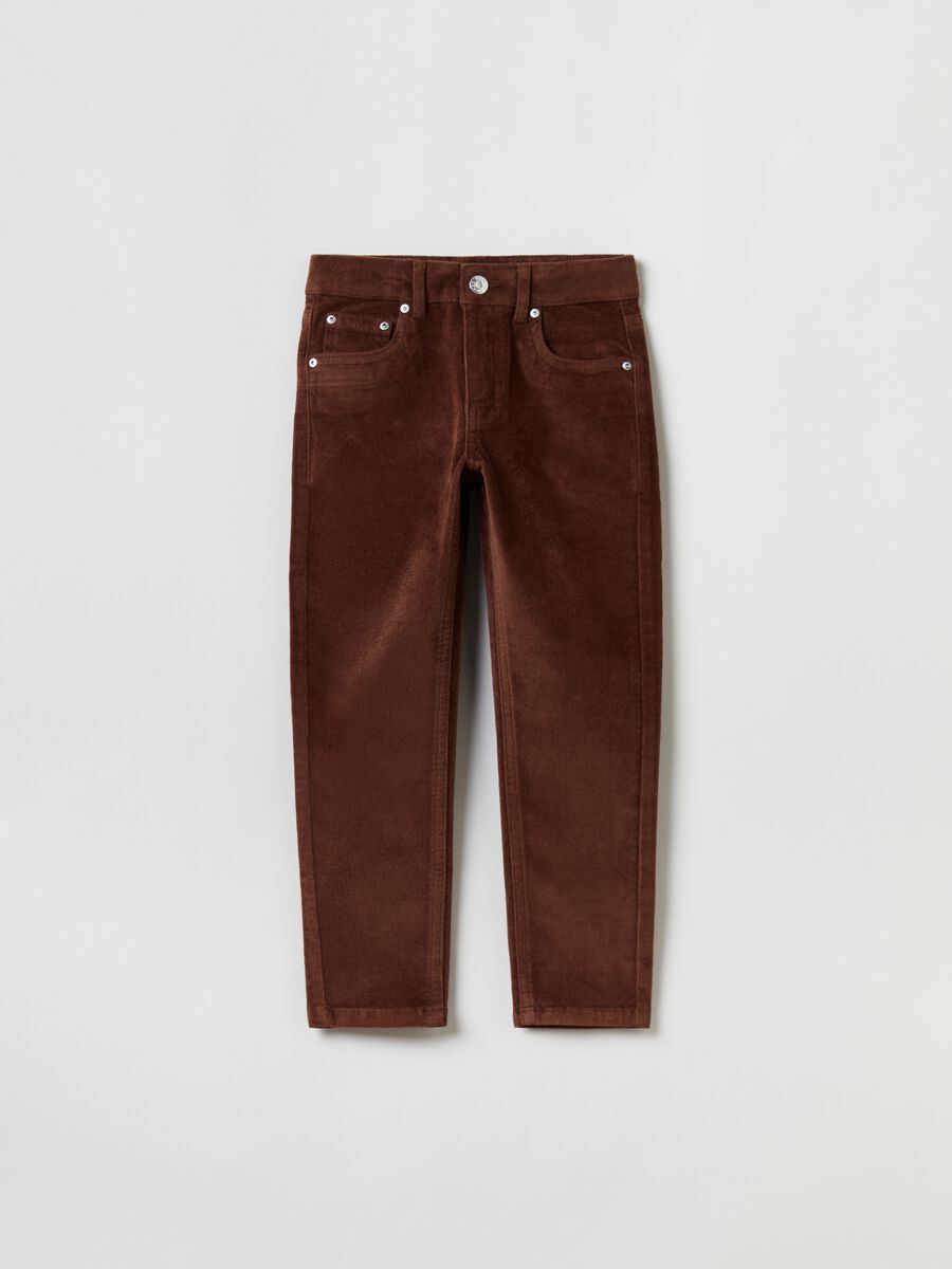 5-pocket velvet trousers_3