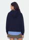Felpa blu in misto cotone con cappuccio e finta camicia_3