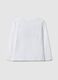 White Pure Cotton Girls' T-Shirt Regular Fit_3