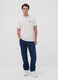T-shirt branca em jersey 100% algod&atilde;o com estampado "Water your Flowers", corte regular_1
