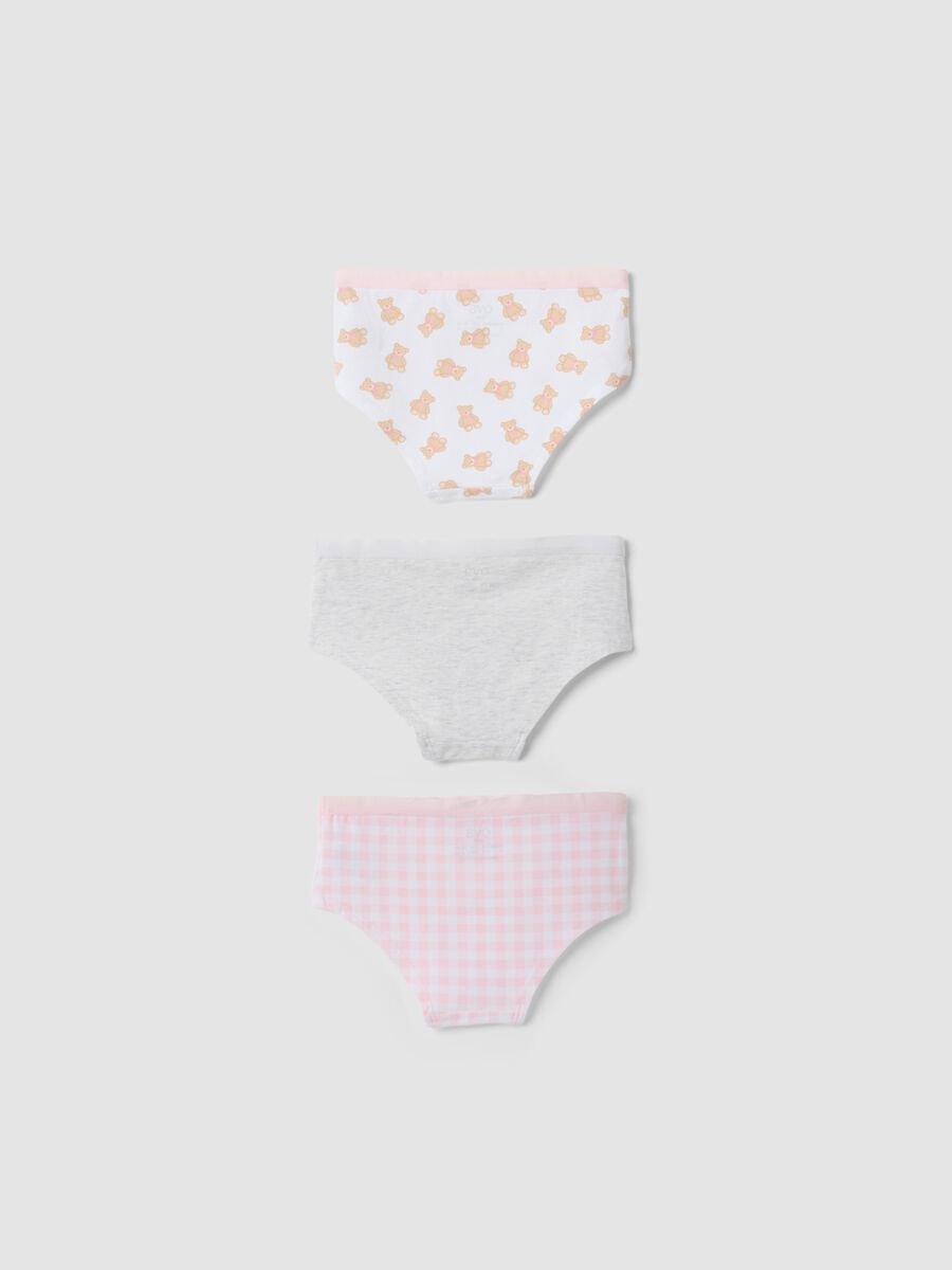 Tripack di slip rosa in cotone organico elasticizzato_1