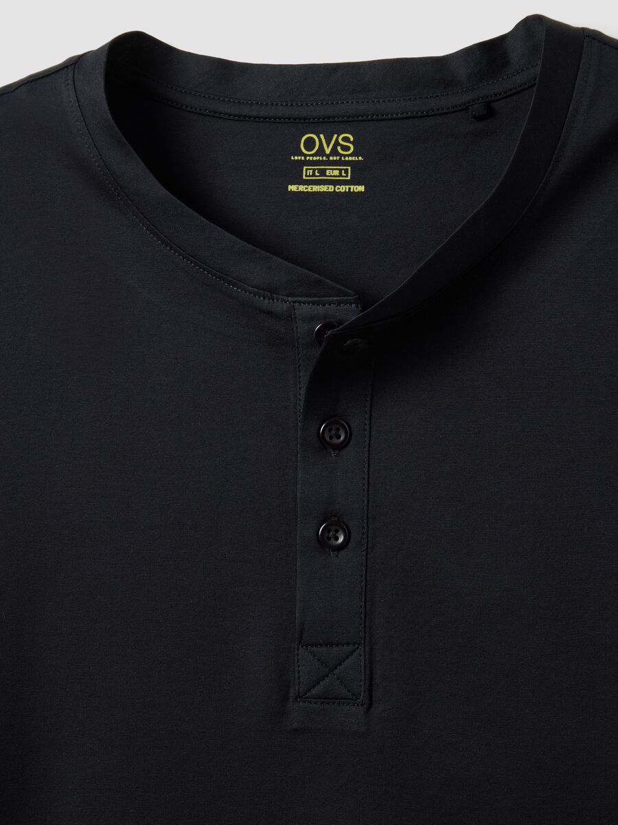 Black pure cotton regular-fit T-shirt_1