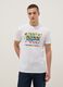 White pure cotton regular fit T-shirt with SpongeBob print_1