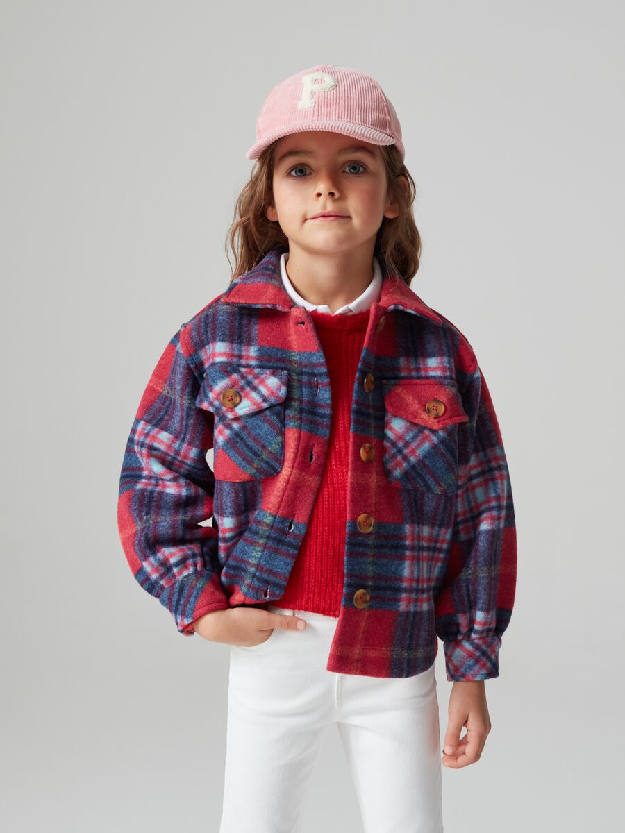 Shacket with check pattern_0