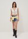 White pure cotton waistcoat with lace_1