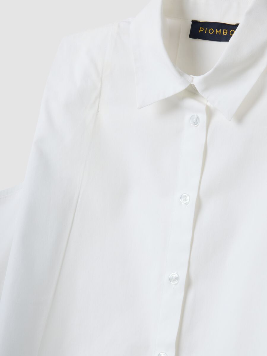 White pure-cotton shirt with classic collar_1