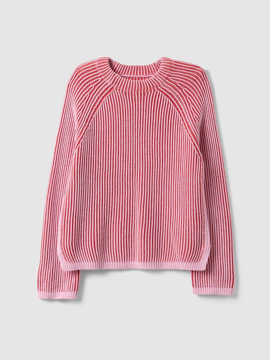 Pure Cotton Stripe Multicolour Regular Fit Pullover_4