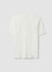 White pure cotton short-sleeve T-shirt, relaxed fit_5