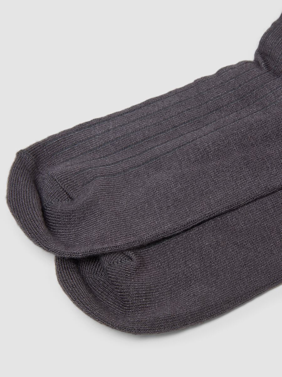 Two-pack of grey and black stretch socks_2