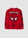 Maglione rosso con stampa Marvel Spider-Man_0