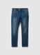 Skinnige Fit Jeans aus elastischem Baumwollstoff in Blau_4
