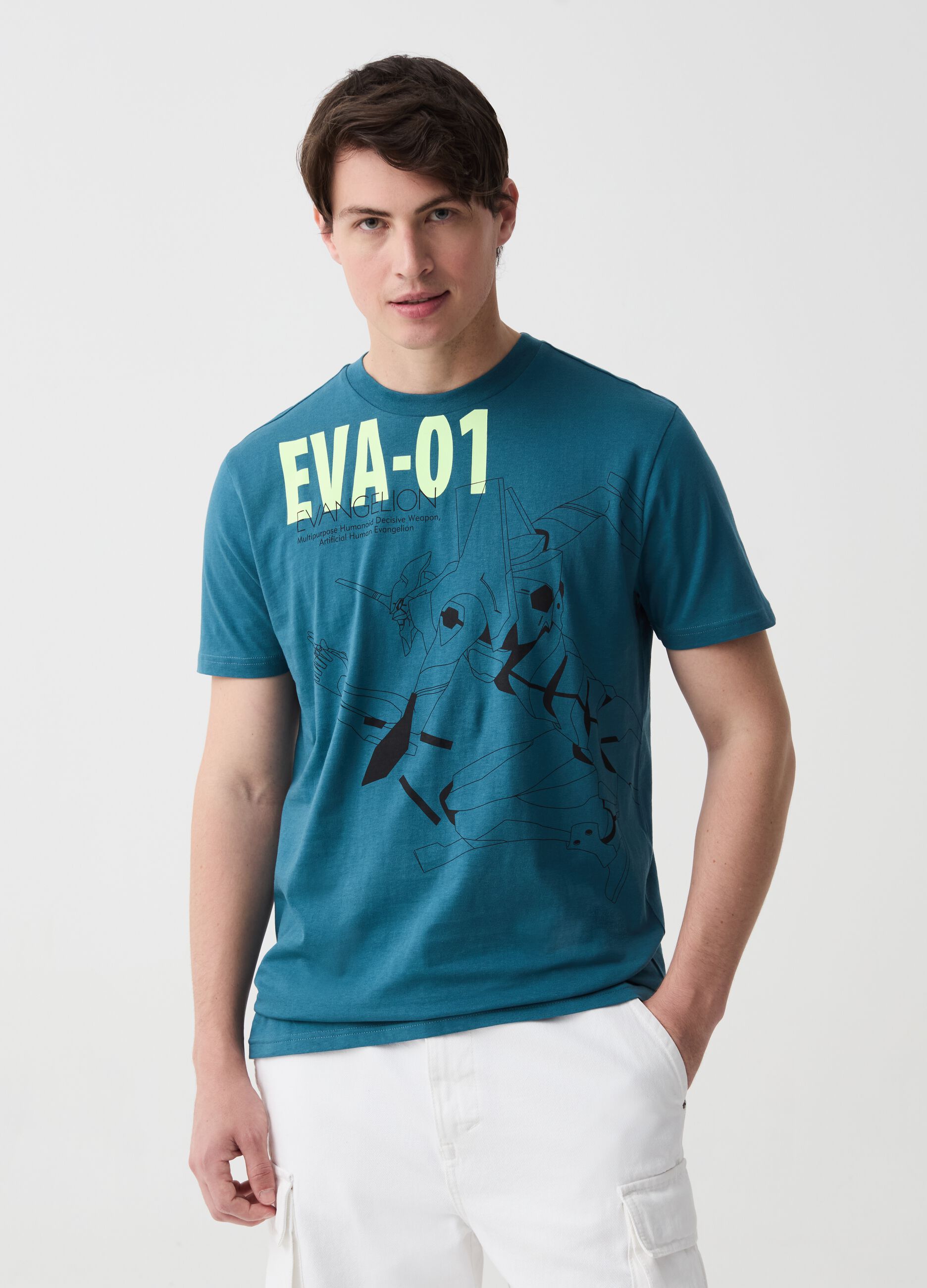 T-shirt with Evangelion print