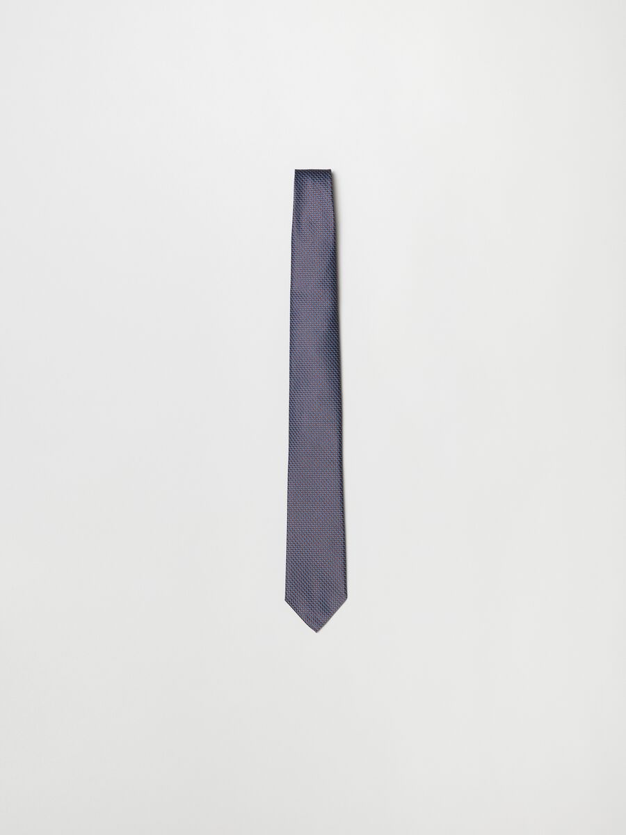 Cravatta con micro fantasia_0