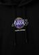 Camisola com capuz preta com log&oacute;tipo Los Angeles Lakers_5