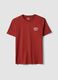 Red pure cotton regular-fit T-shirt with print_4