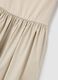 Women&rsquo;s beige sleeveless long dress in stretch cotton._5