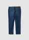 Jeans blu scuro in cotone elasticizzato slim fit_1