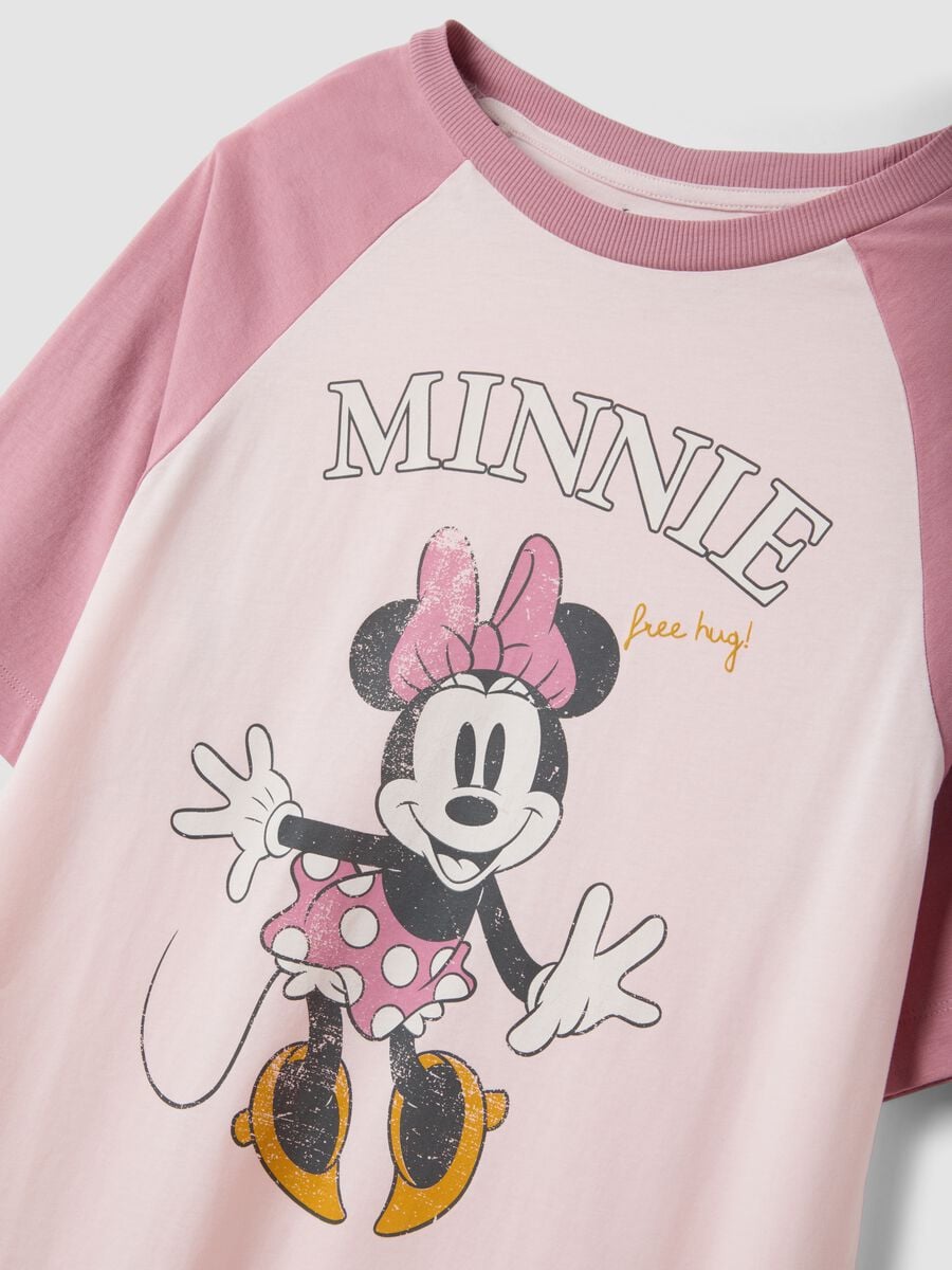 Rosa Nachthemd aus reiner Bio-Baumwolle mit Minnie-Print_6