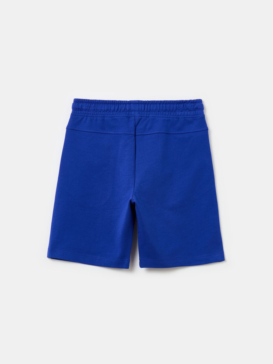 Bermuda shorts with drawstring and print_1
