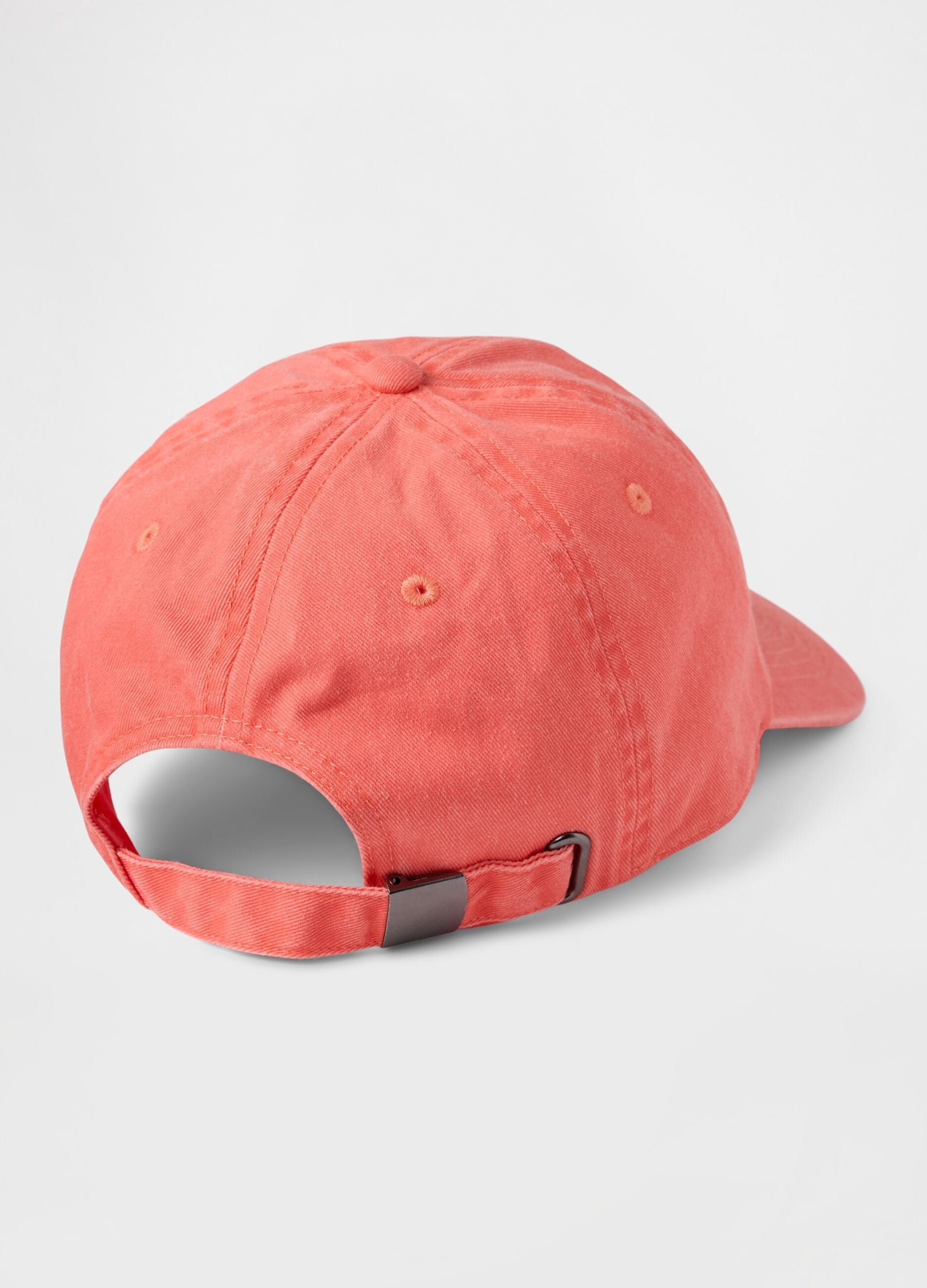 Orange cotton baseball cap