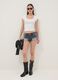 Grey stretch-cotton denim shorts_1