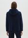Blue corded fabric jacket with hood_2