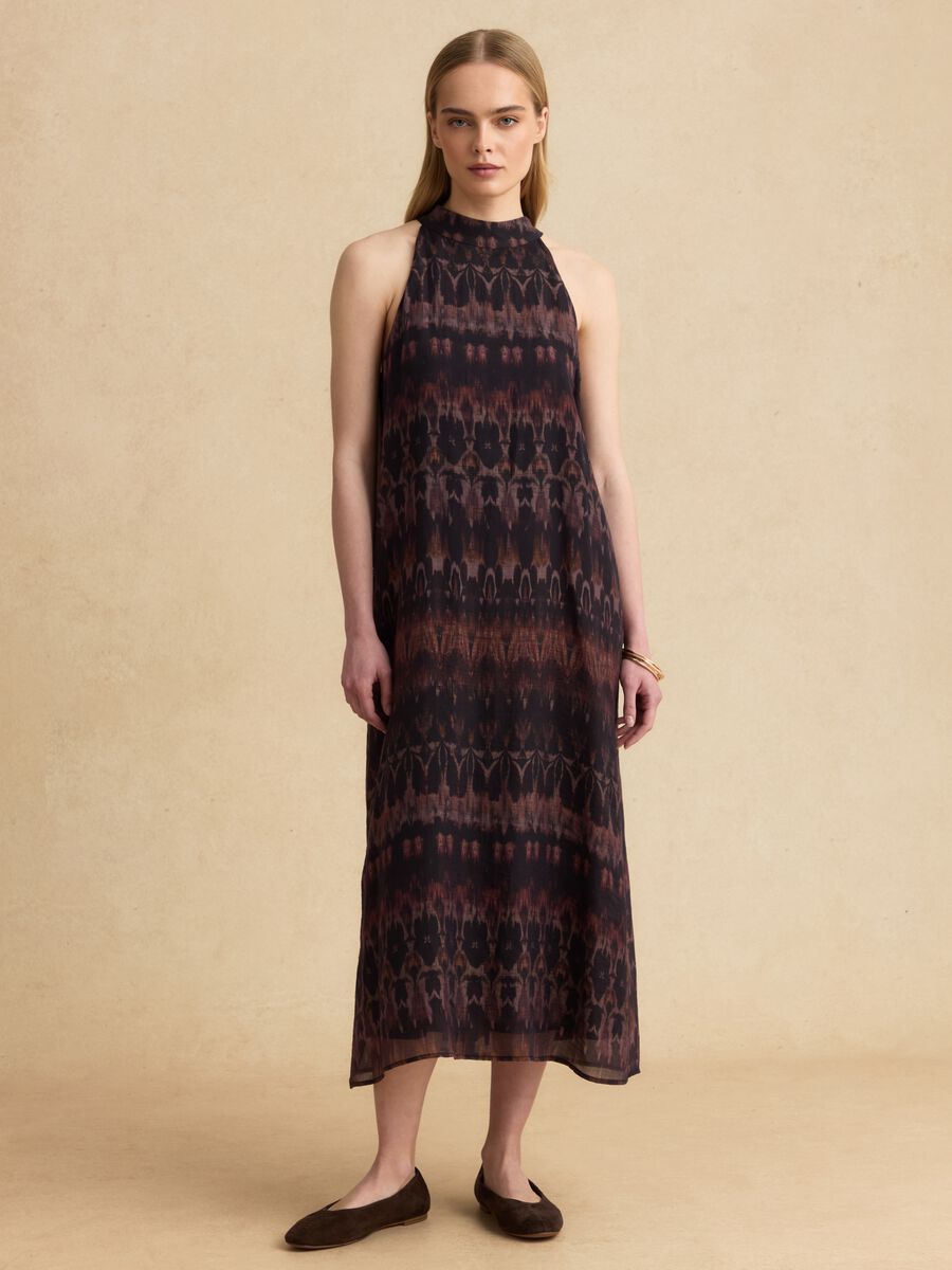 Langes Maxikleid in Violett aus Lyocell-Mix_1