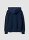 Felpa blu in puro cotone con cappuccio over fit_6