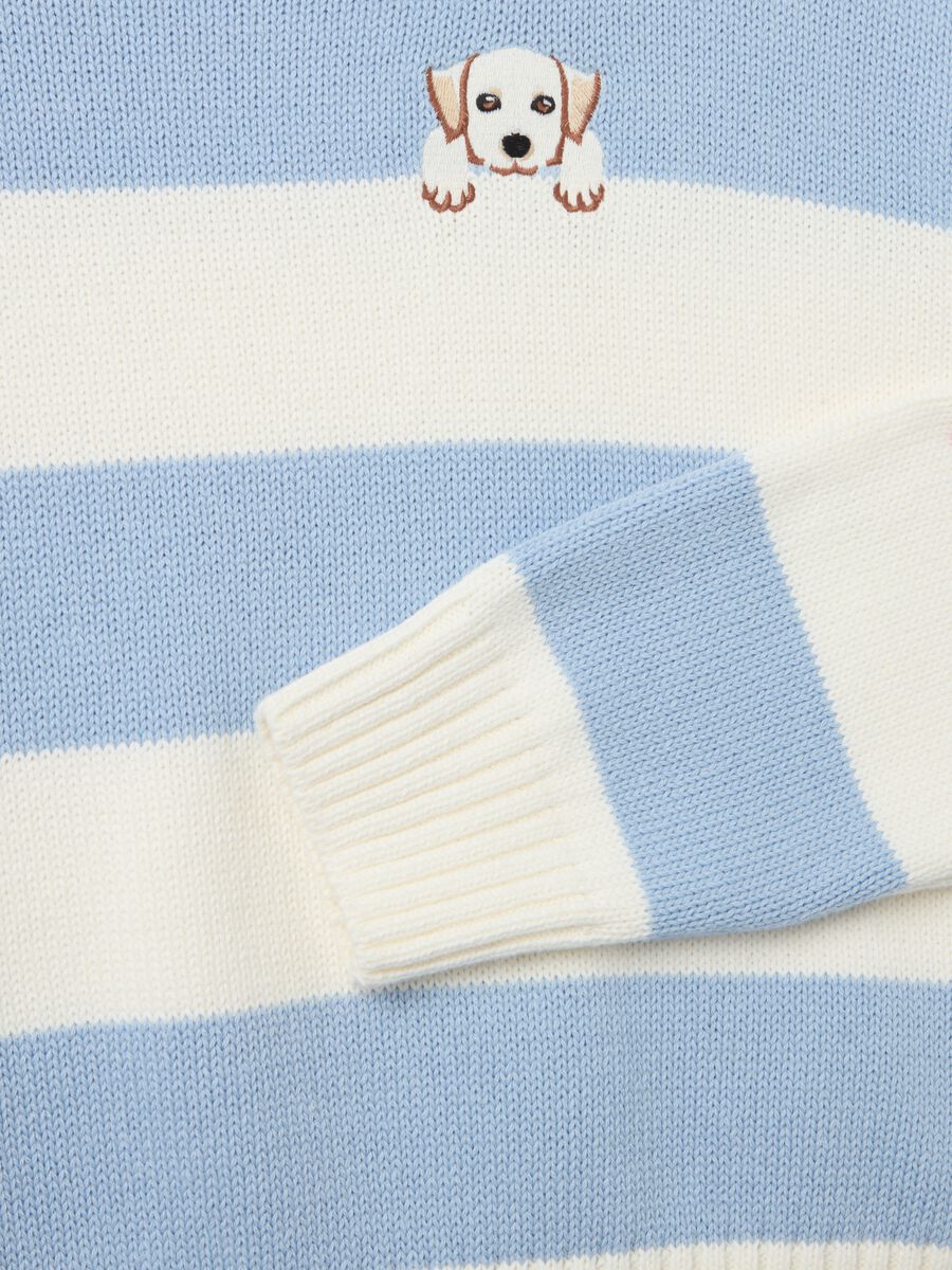 Striped pullover with embroidery_5