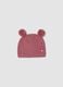 Pink pure organic cotton knitted hat_0