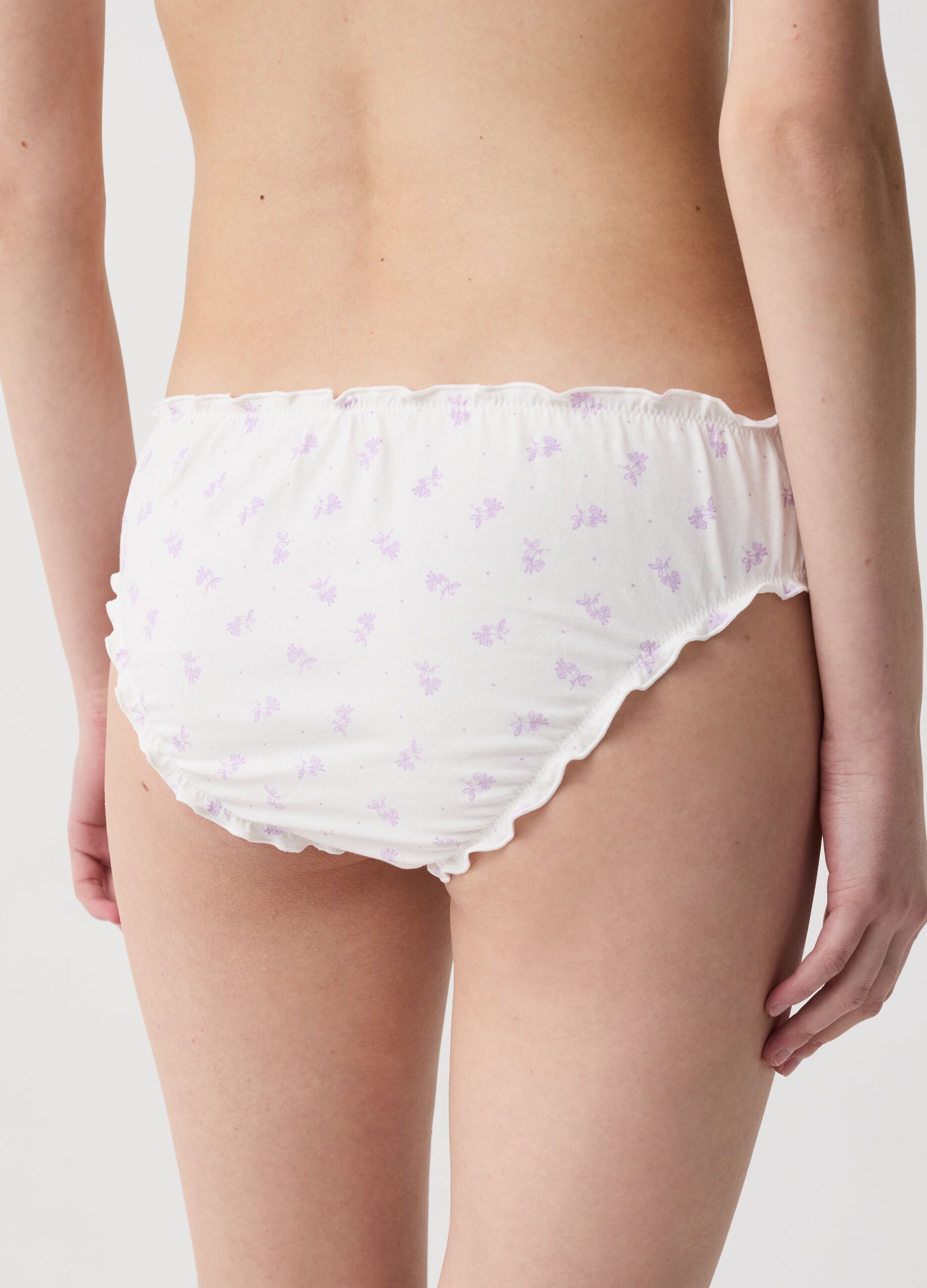 Two-pack French knickers with gathered edging