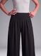 Black wide-leg stretch-fabric trousers_3