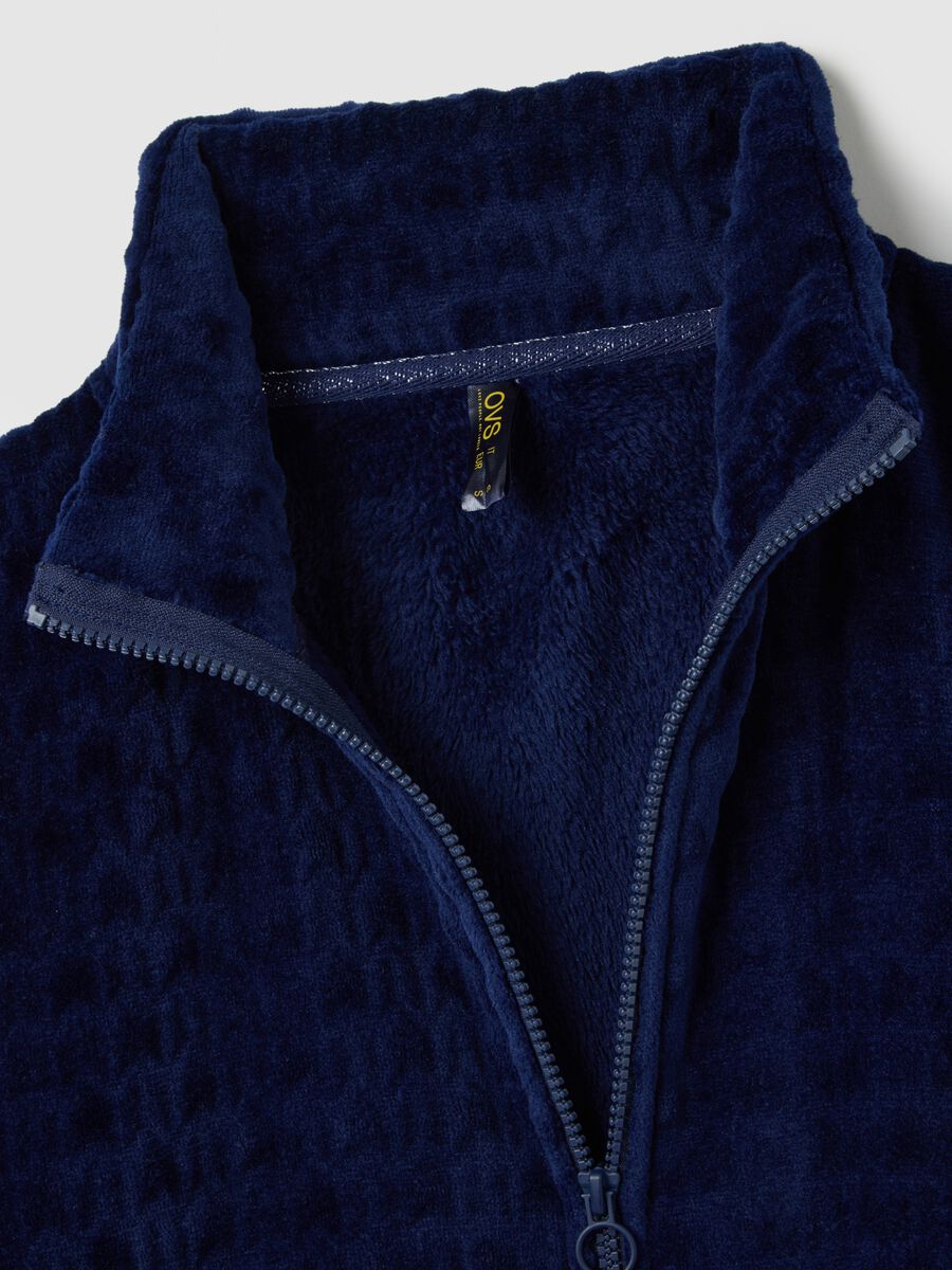 Blue Coral Fleece Dressing Gown_5