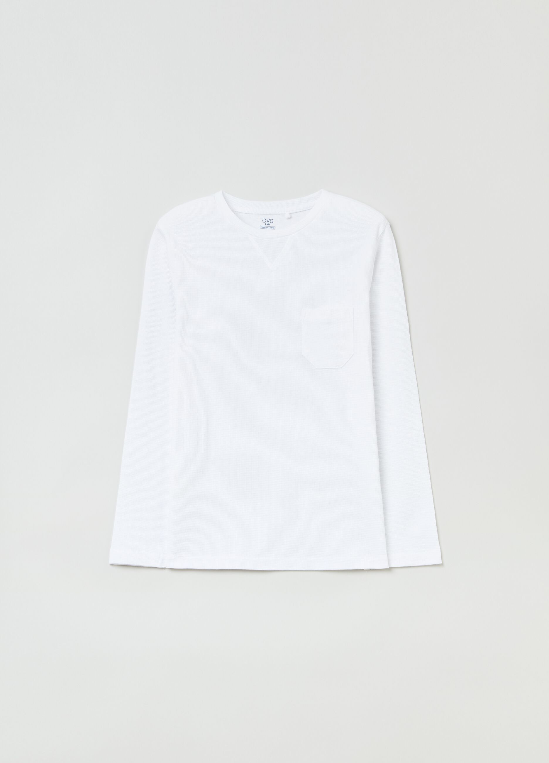 Long-sleeved T-shirt with pocket