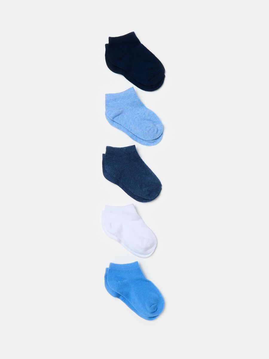 Five-pair pack shoe liners in organic cotton_0