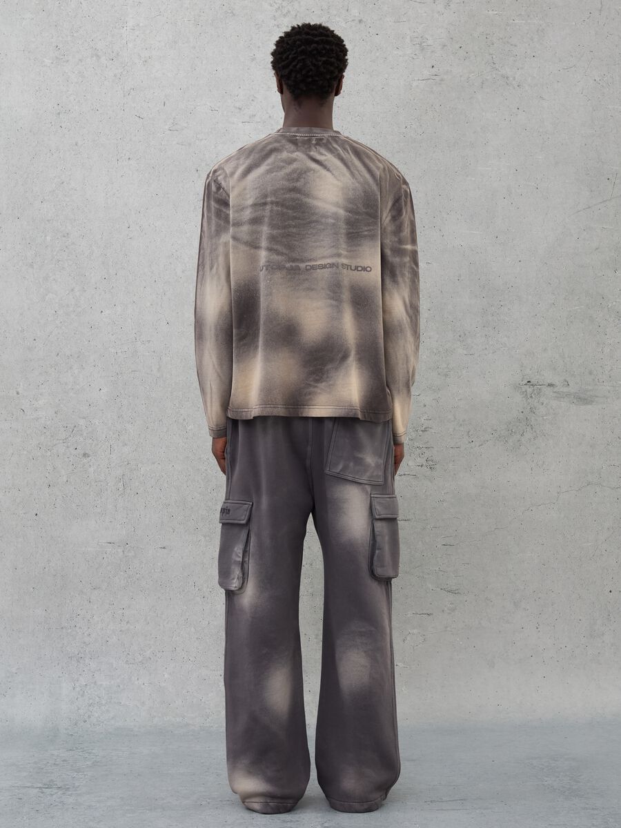 Cargo Sweatpants Vintage Grey & Sand dye_2