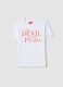 Camiseta blanca de algod&oacute;n puro regular fit 'The Devil wears Prada'_4