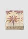 Brown pure cotton pareo with tropical print_6